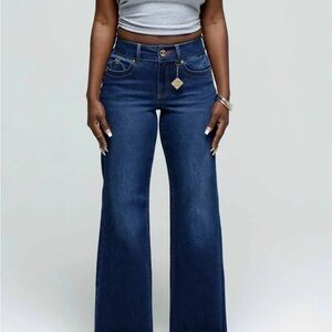 Apple Bottoms Blue Flare Wide Leg Jeans